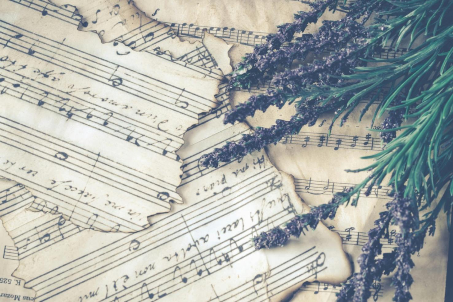 Salle de concert historique avec instruments d'époque